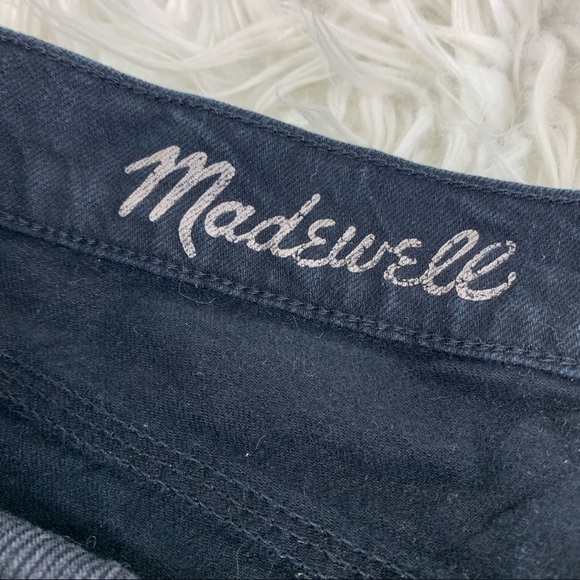 MADEWELL Denim Shorts Raw Hem Black 4 Pocket 27 - Picture 7 of 8